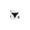 Culotte noire en dentelle avec nœud en satin 